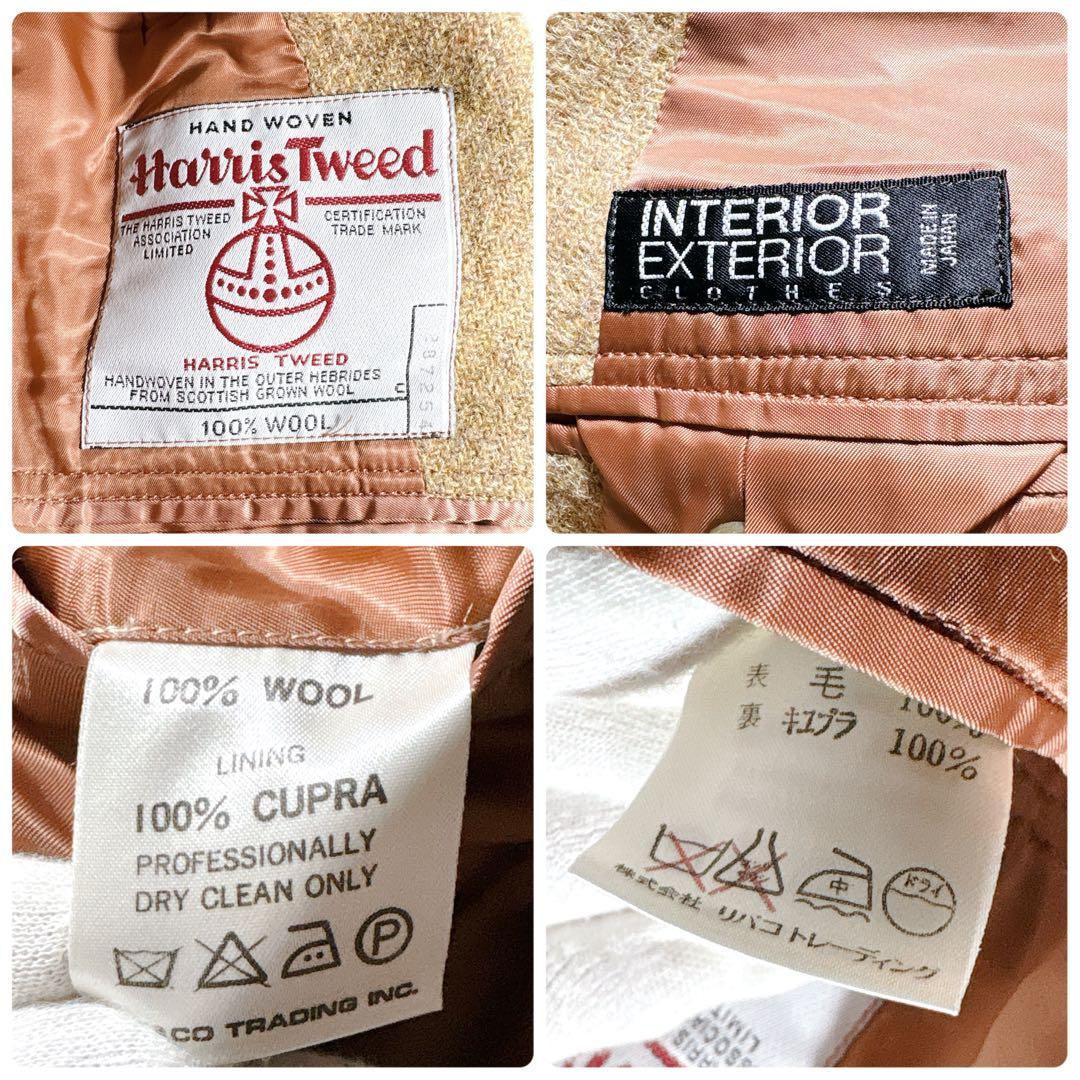 希少 ハリスツイード テーラードジャケット 英国製生地 レディースL〜XL