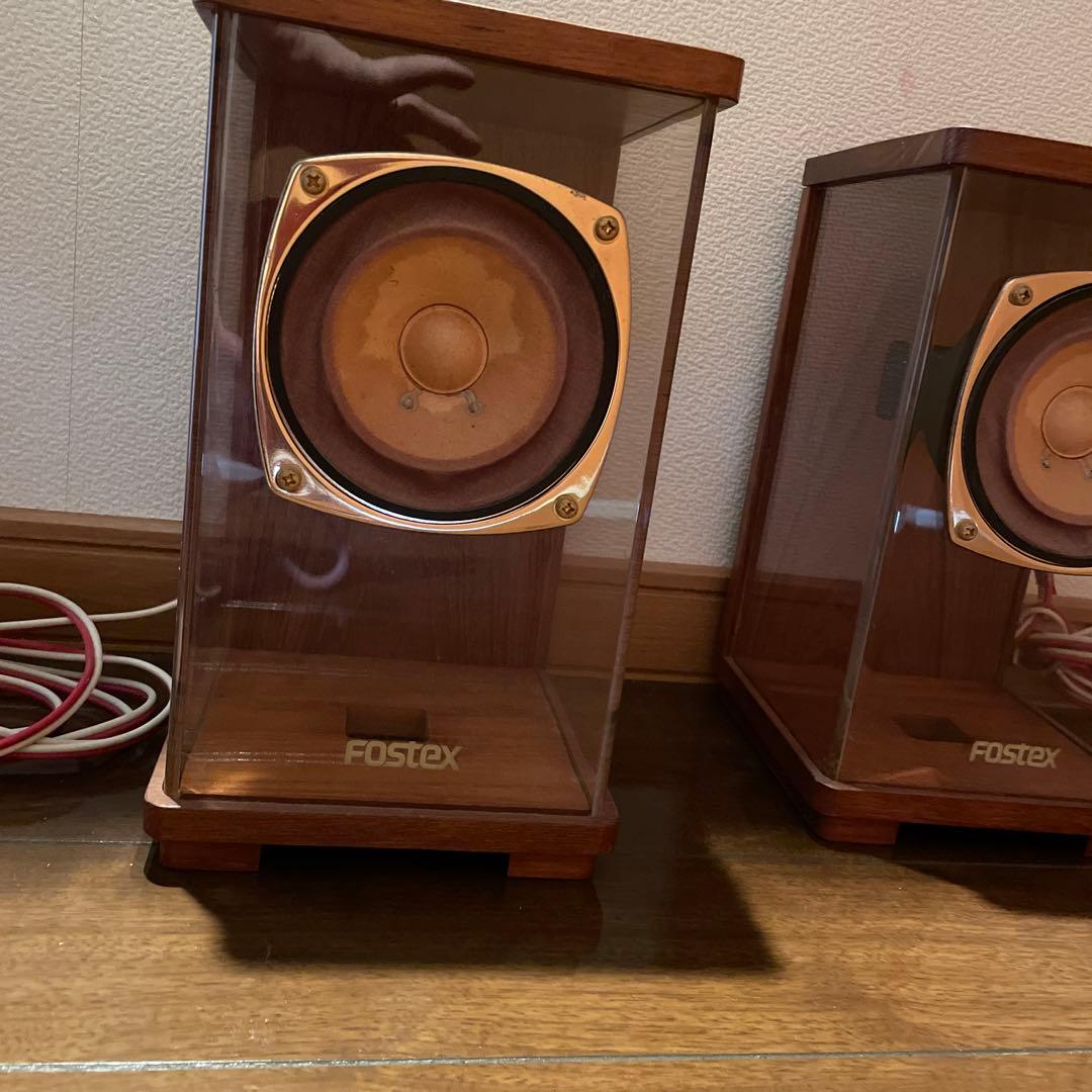 40年前のFostex 限定品　 スケルトン スピーカーセット