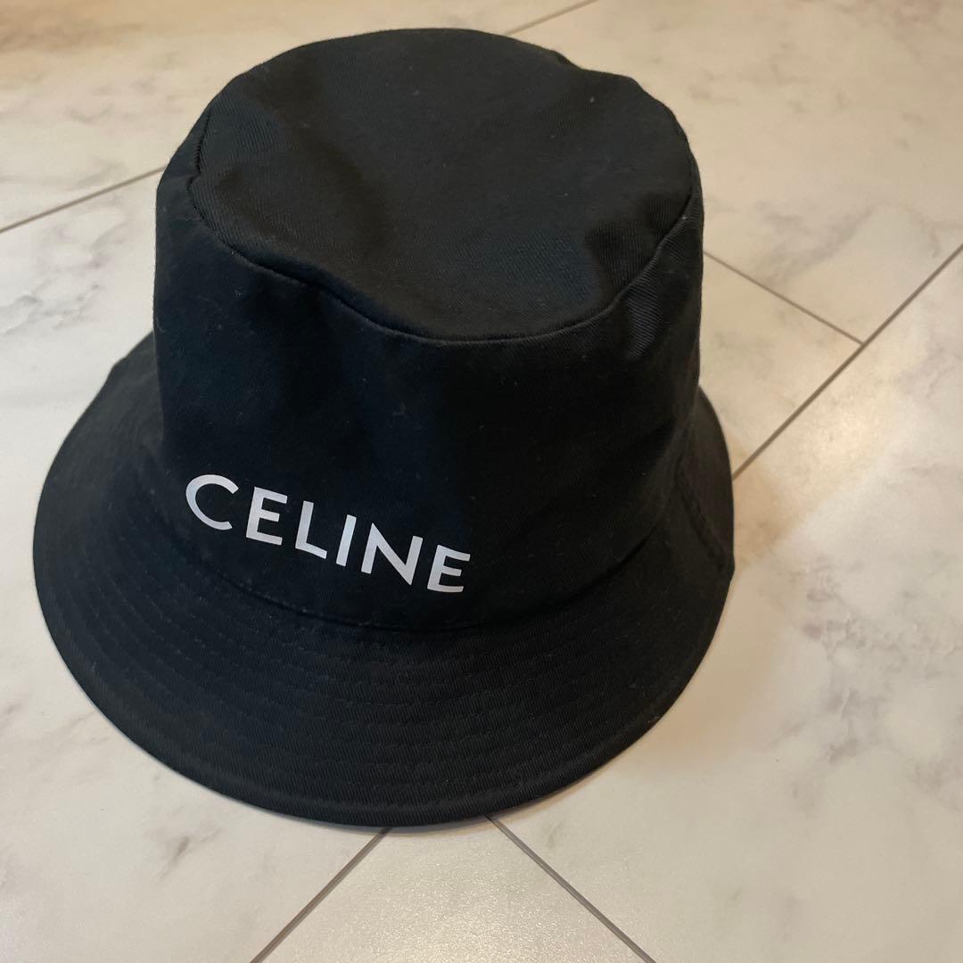 CELINE ブラック バケットハット L