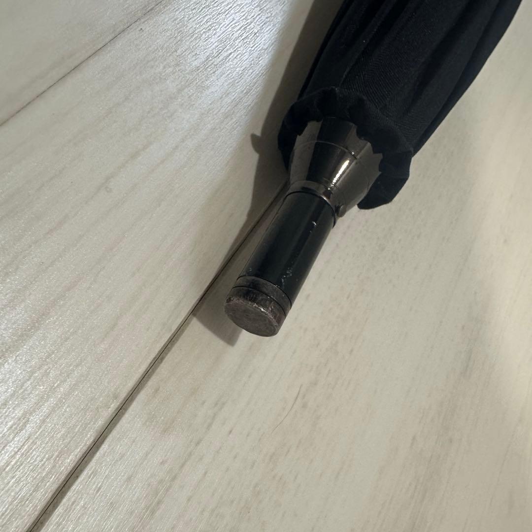 芦屋ロサブラン 完全遮光日傘 ショートサイズ シングル フリル ブラック