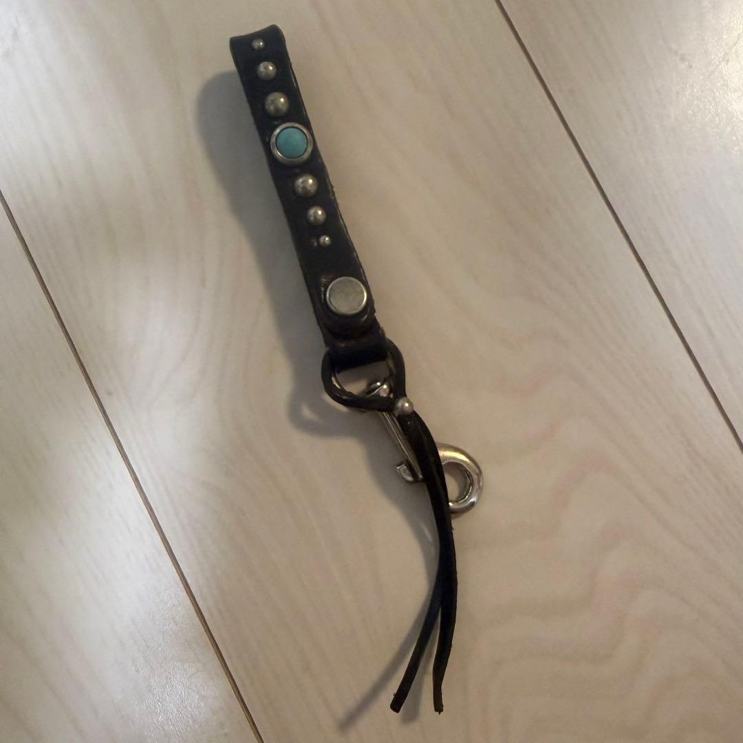 超希少！！HTC ターコイズブルースタッズ キーホルダー ベルトループ
