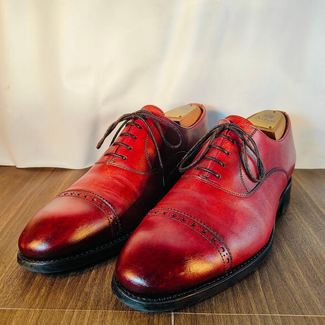 【極美品】Berwick バーウィック　スペイン製　高級バーガンディドレスベルト