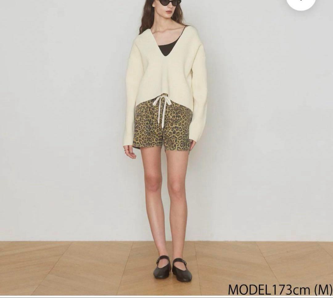 新品SeaRoomlynn ウエストギャザー Canvas ショートパンツ M