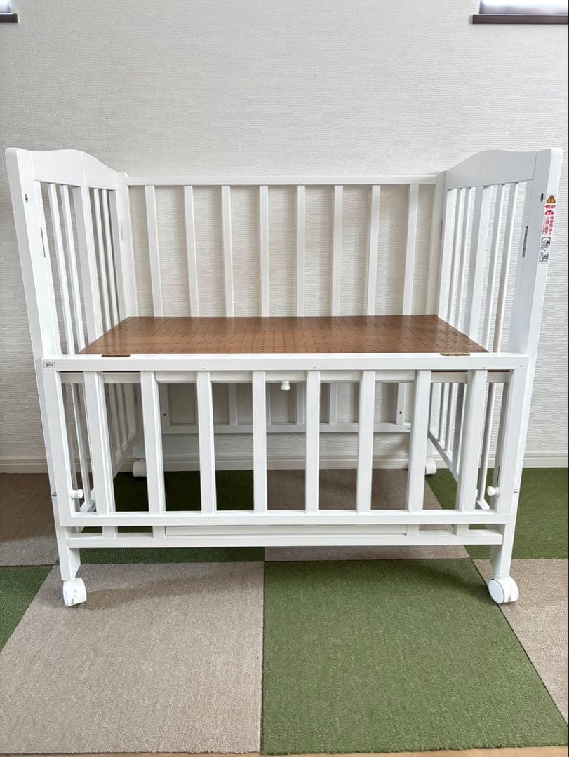 【美品⭐️送料込】KATOJI ベビーベッド(マットレスサイズ60×90)