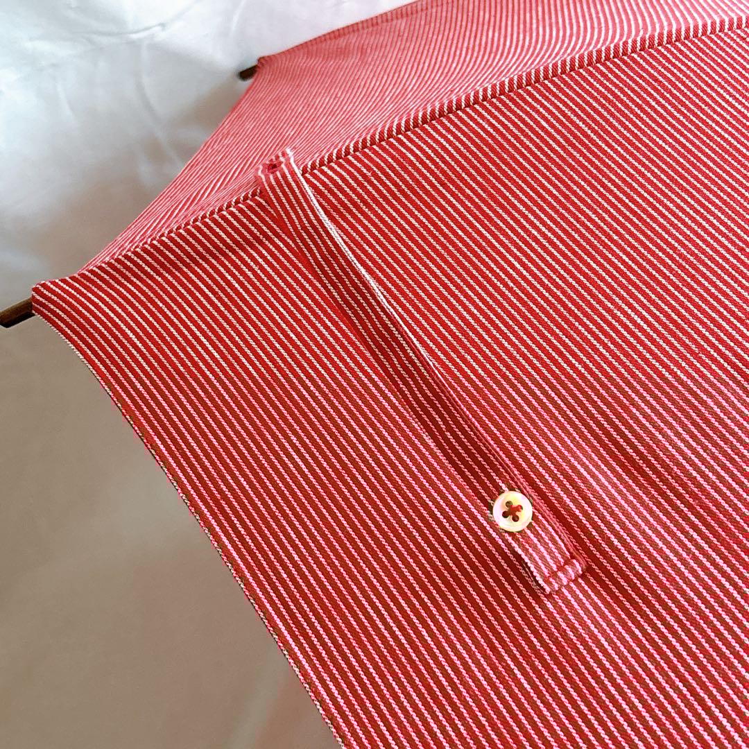 45R 45rpm 日傘 ケース付き ヒッコリー　RED 赤　ストライプ　長傘