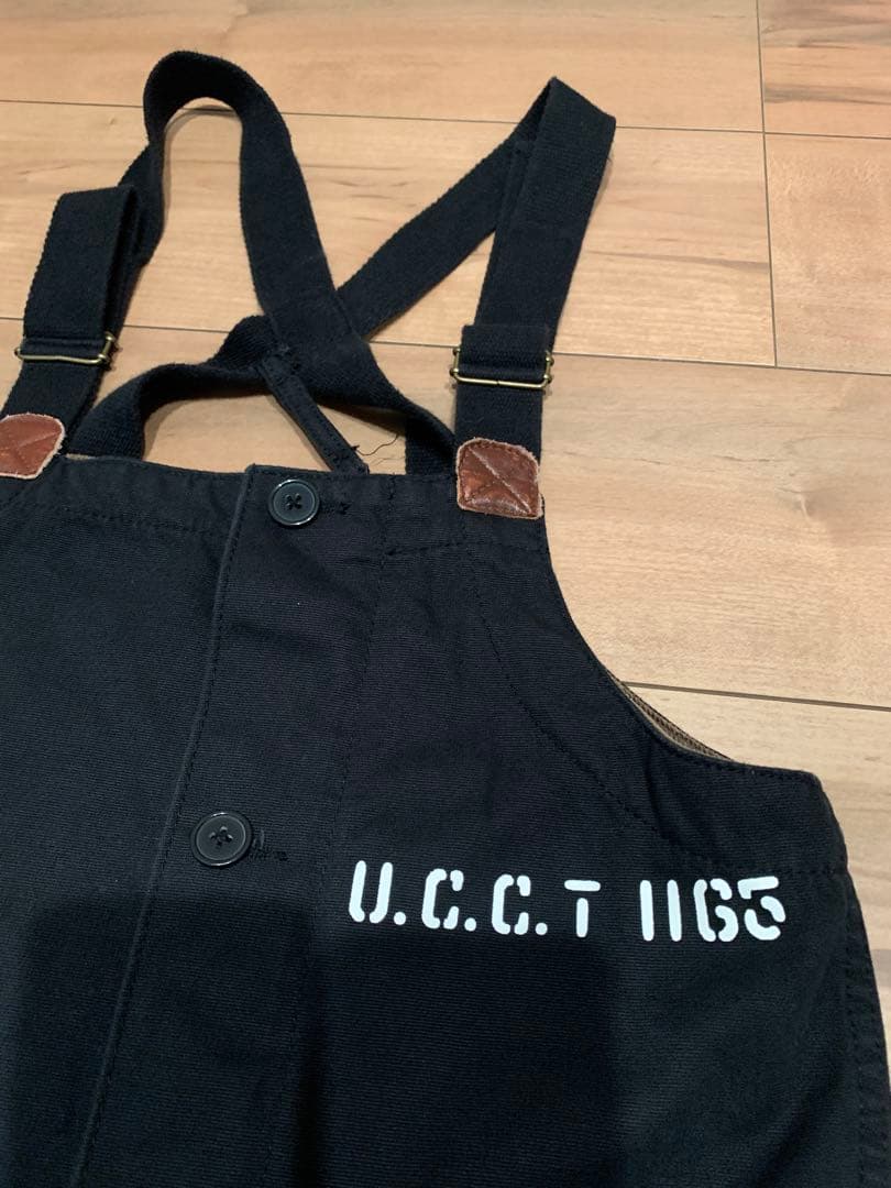 ブルコ　bluco U.C.C.T 1165 黒 オーバーオール　siz36