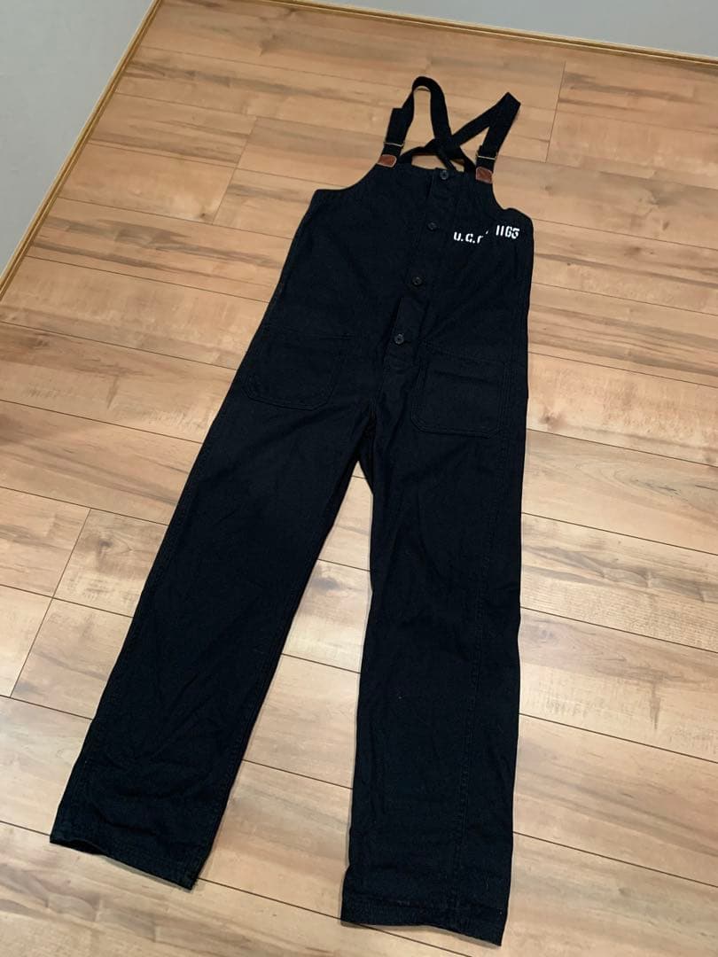 ブルコ　bluco U.C.C.T 1165 黒 オーバーオール　siz36