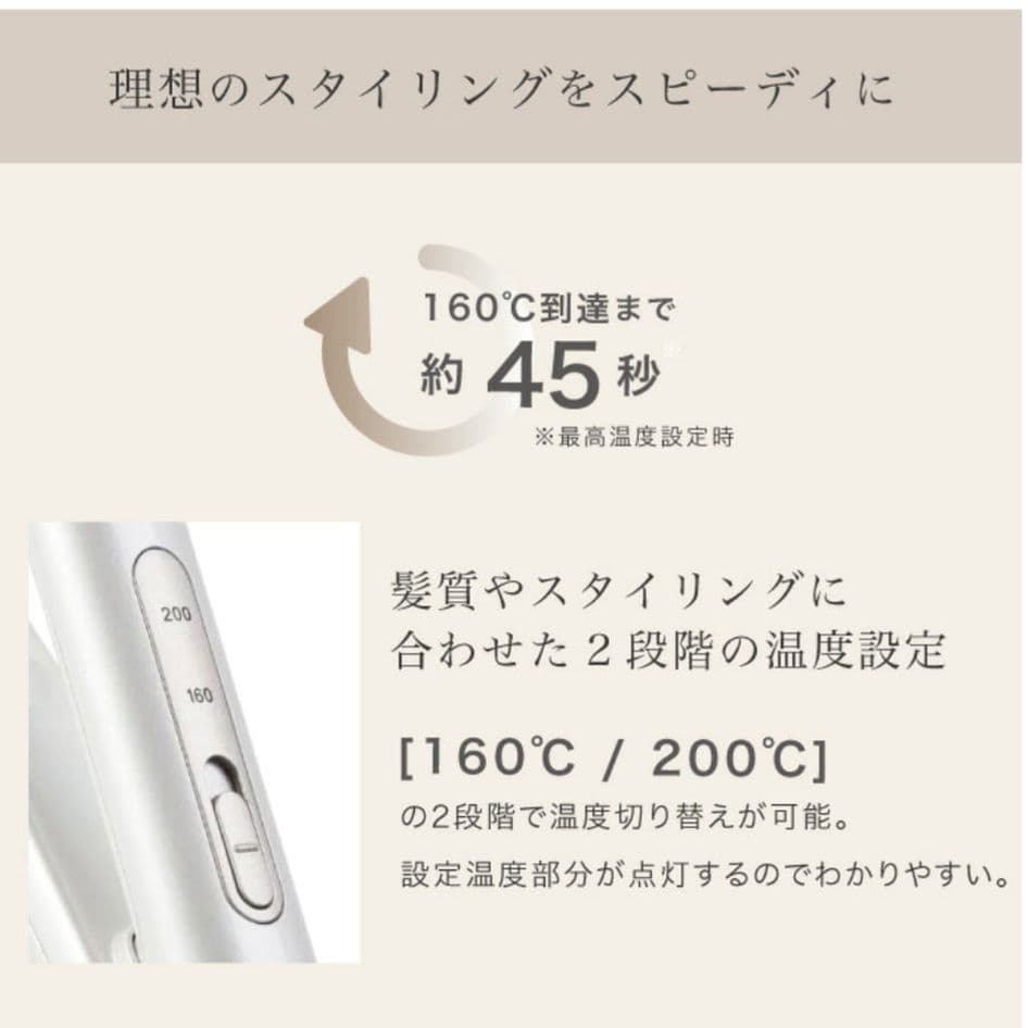 KINUJO 絹女　ミニアイロン　ドゥーヘアアイロン　KM001