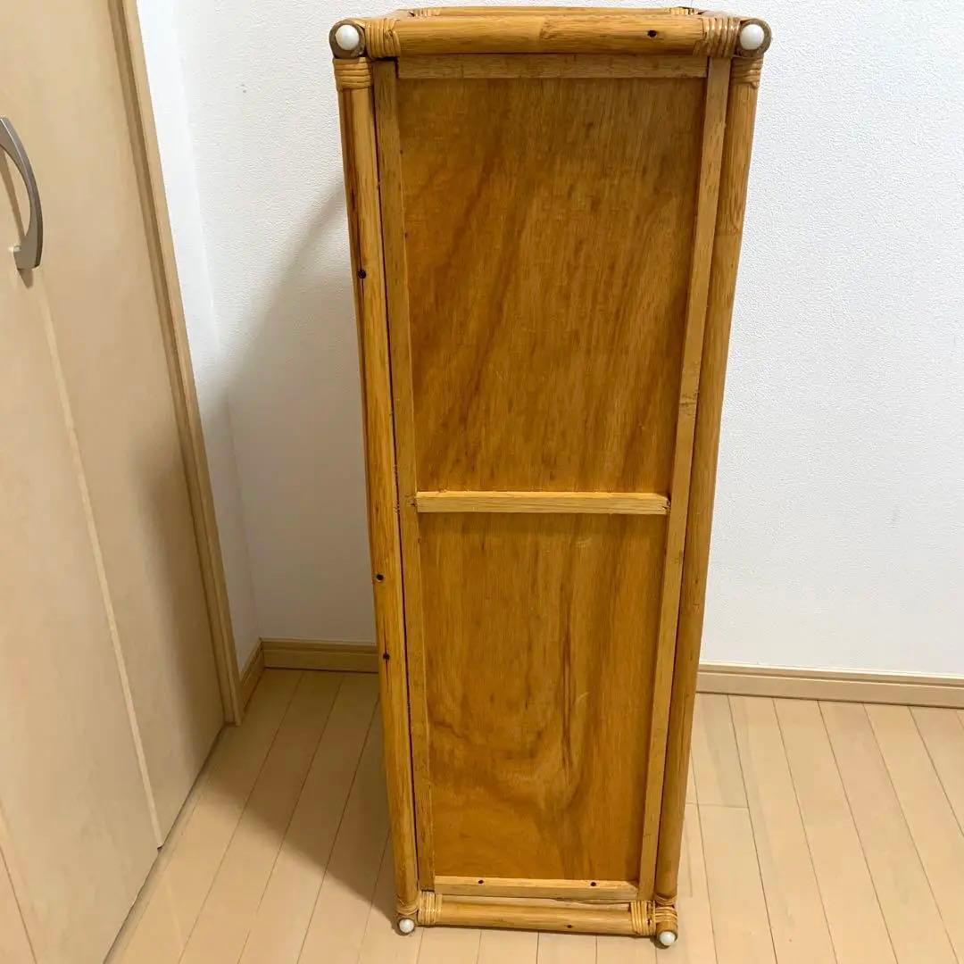 籐　ラタン 製　サイドボードチェスト ヴィンテージ 古家具　横幅108cm
