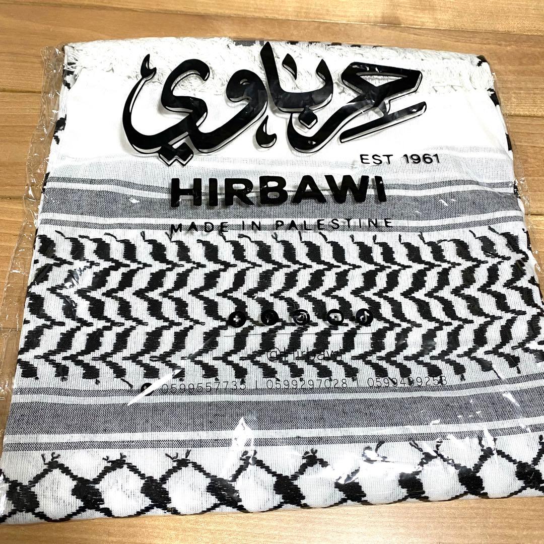 HIRBAWI パレスチナ製 Kufiya クーフィーヤ クフィーヤ 刺繍