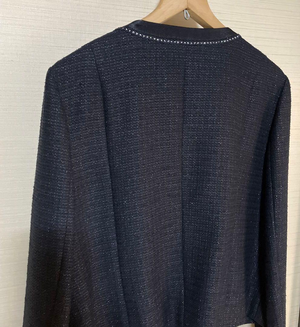 23区 ノーカラージャケット 黒　美品