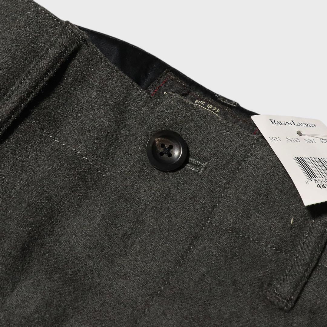 未使用★W32★RRL★ダブルアールエル★ウール トラウザー パンツ★グレー