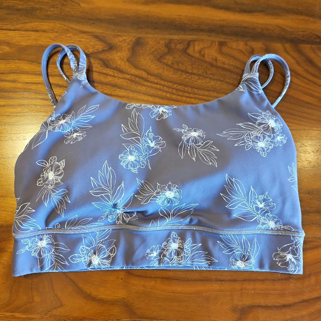 スカーラ　フラワープリントヨガウエア　M　ピンクブラウン　3点セット