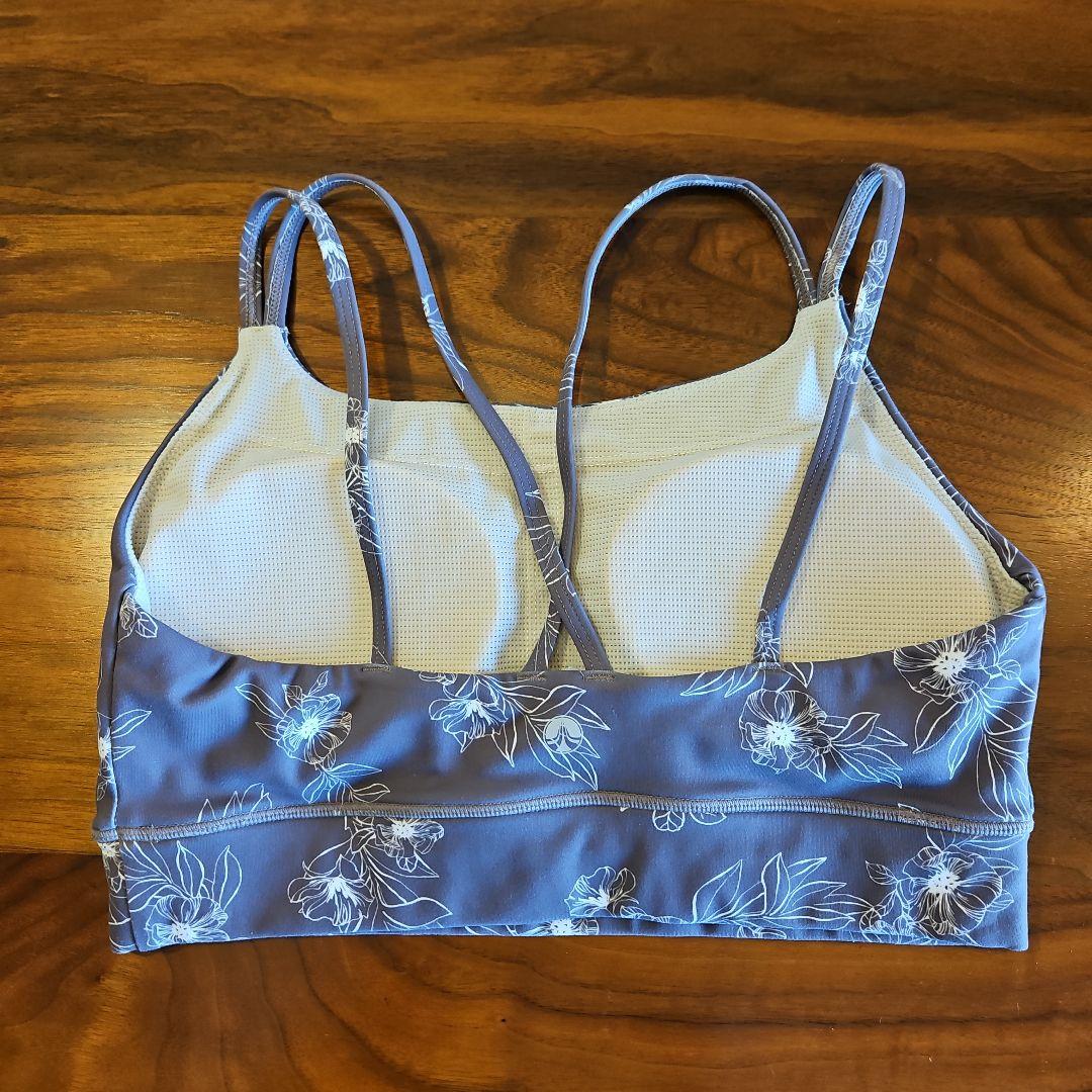 スカーラ　フラワープリントヨガウエア　M　ピンクブラウン　3点セット