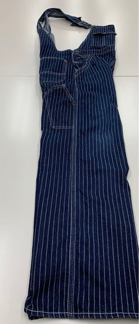 【日本製】オールドフラットヘッド デニム ウォバッシュ オーバーオール