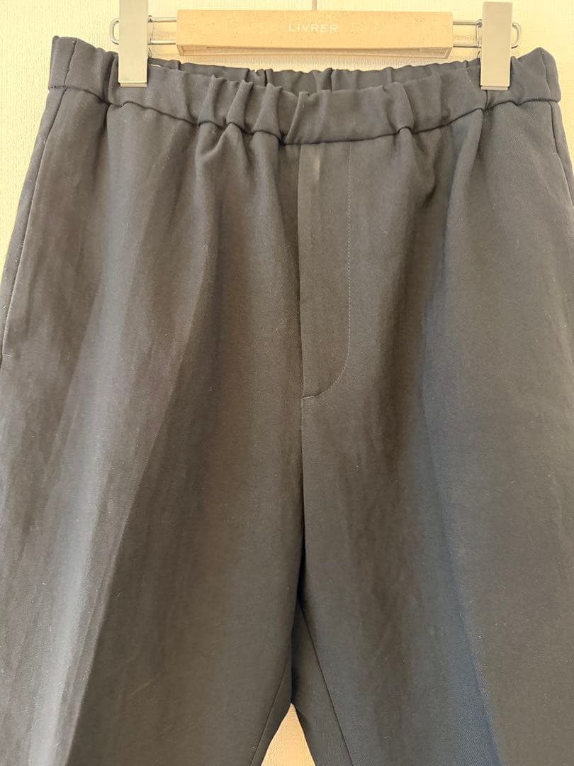 【定番】JIL SANDER ネイビー イージースラックスリラックスフィット