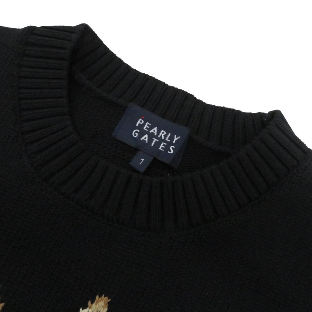 【美品】PEARLY GATES ニットセーター 1 非売品 [M7377]