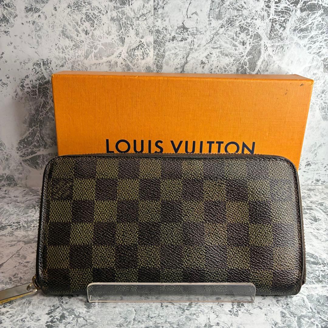 ✨LOUIS VUITTON✨　ルイヴィトン　長財布　ラウンドファスナー　ダミエ