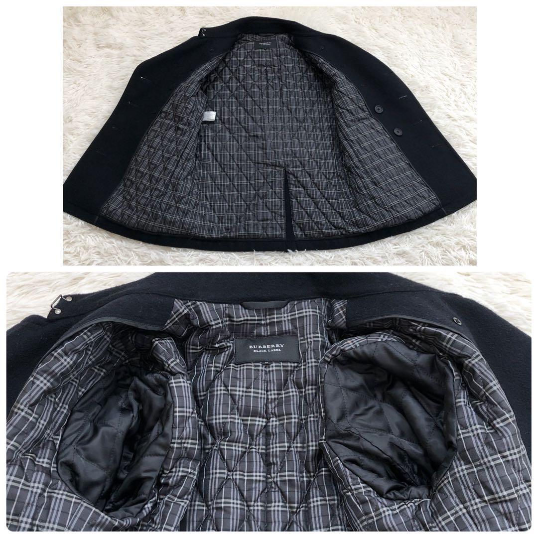 圧巻✨人気モデル　バーバリーブラックレーベル　ナポレオンコート　ロゴボタン
