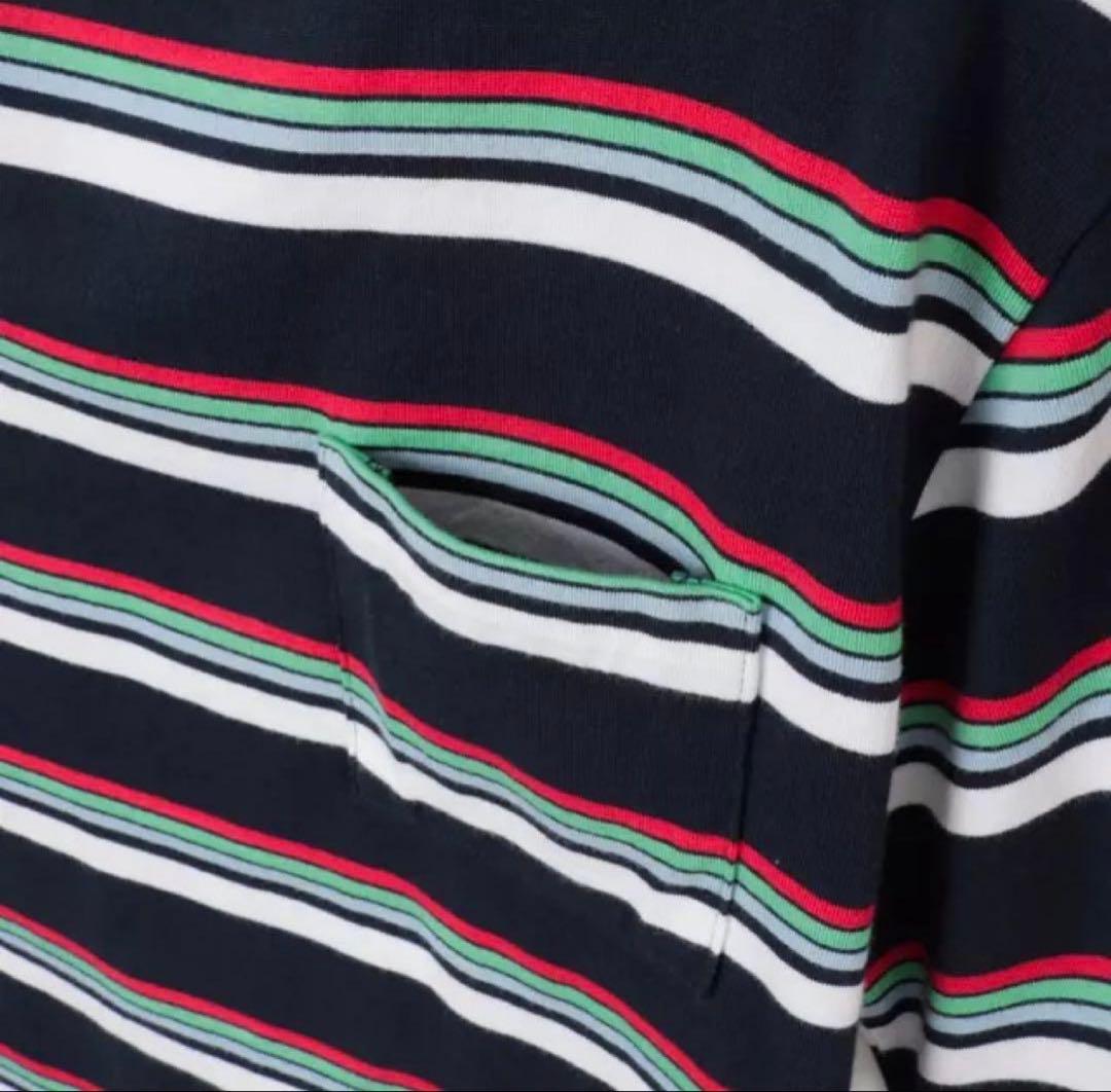 トップス MADISONBLUE STRIPES POCKET TEE