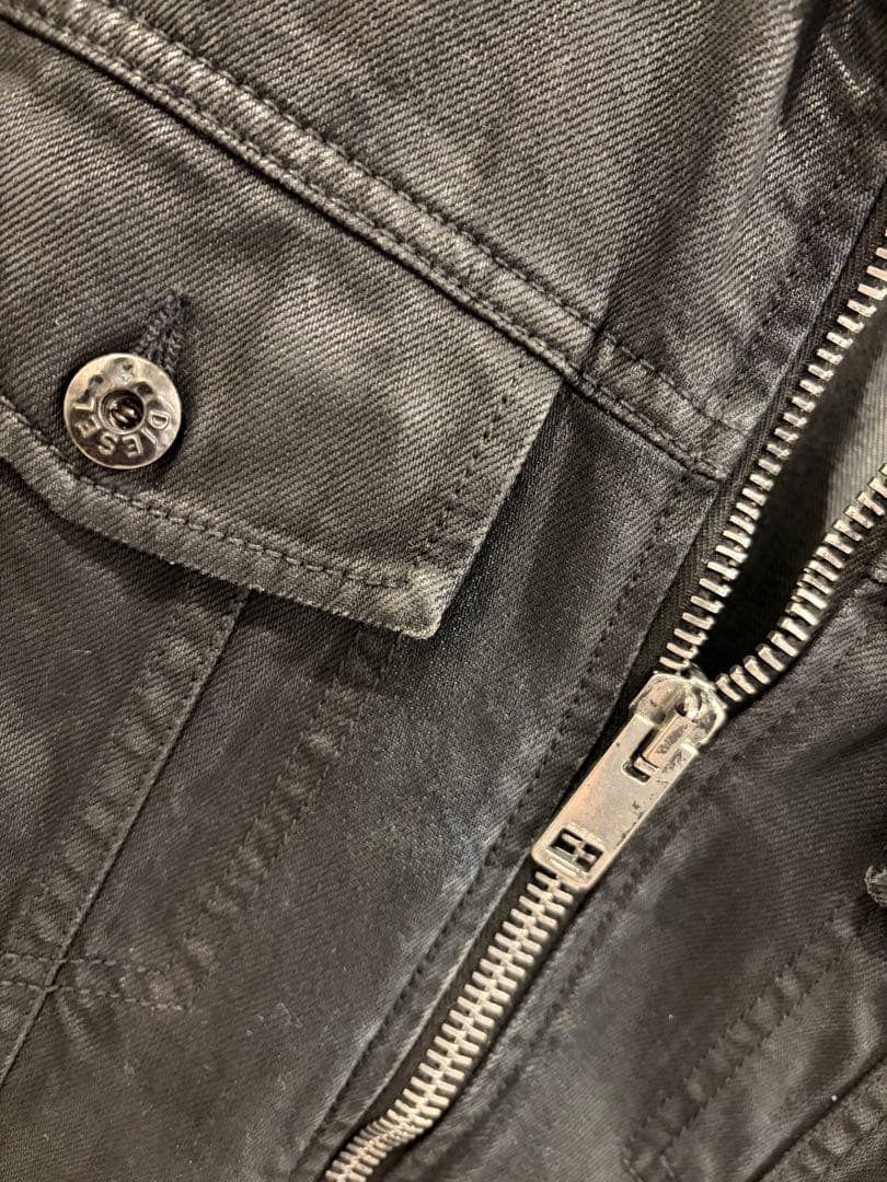 【美品】DIESEL デニムジャケット ブラック Mサイズ