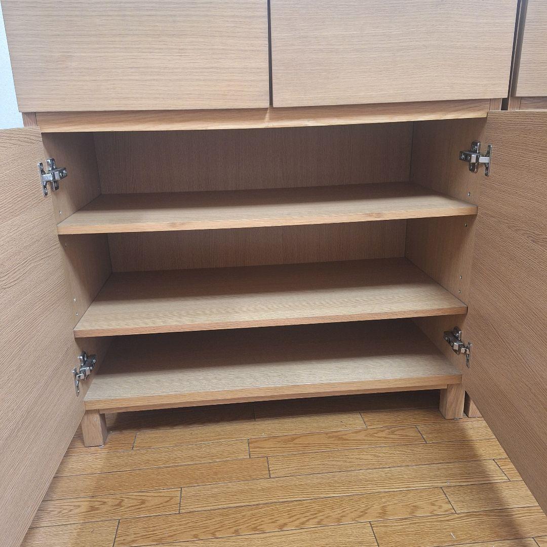 【出品 2/10まで!!】 無印良品 キャビネット タモ材 廃盤 幅80cm