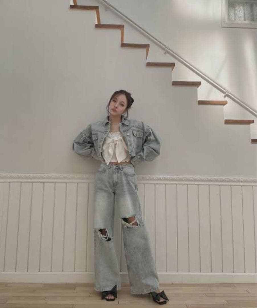 fiction tokyo デニムジャケット デニムパンツ セットアップ