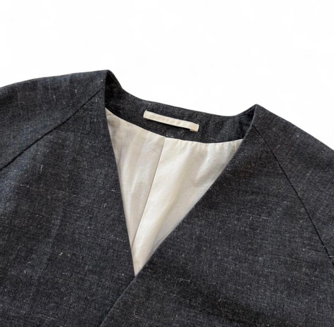 1回着用超美品　YOKO SAKAMOTO ヨーコサカモト　ウールリネンコート