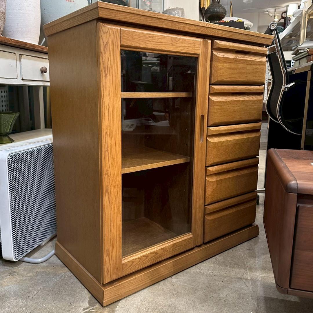 iΦ 【 高級 】大雪木工 旭川家具 サイドボード キャビネット リビングボード