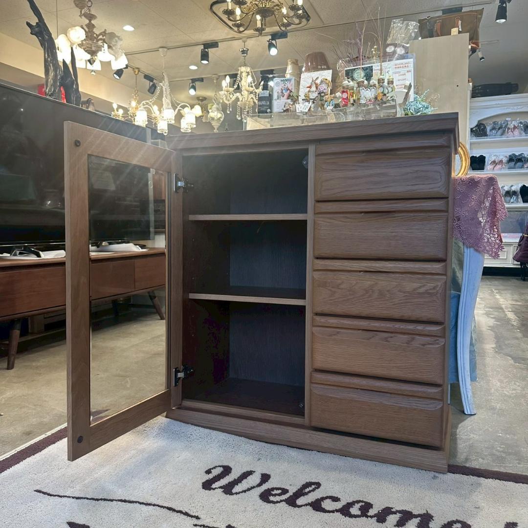 iΦ 【 高級 】大雪木工 旭川家具 サイドボード キャビネット リビングボード