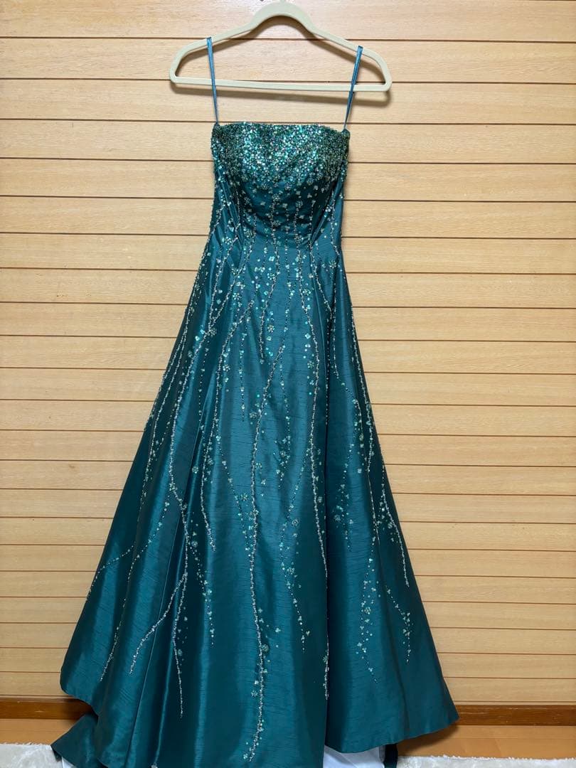 よ*し様 ウェディングドレス　カラードレス　演奏会　ナイトドレスAライングリーン