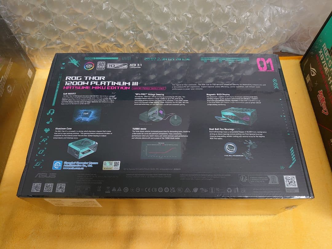 初音ミクX870E-H/ROG RYUO Ⅳ360/Thor 1200新品セット