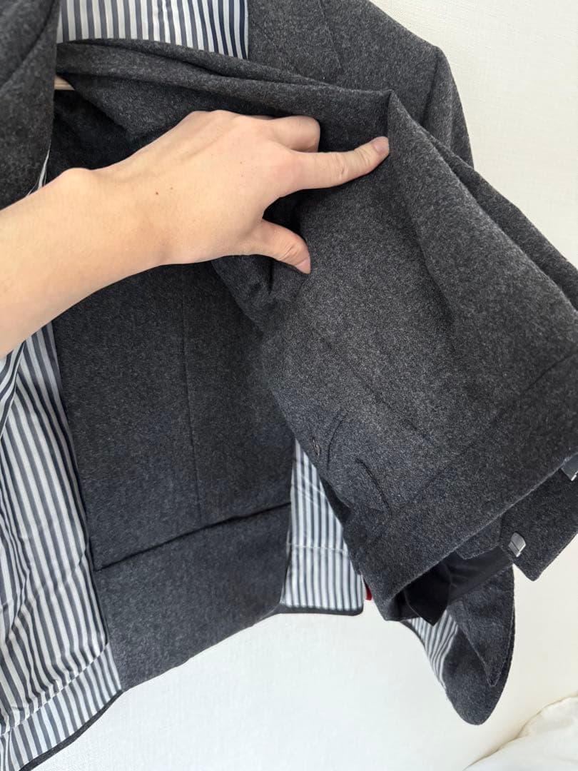 【希少生地カシミヤ混】THOM BROWNE.スリーピーススーツ