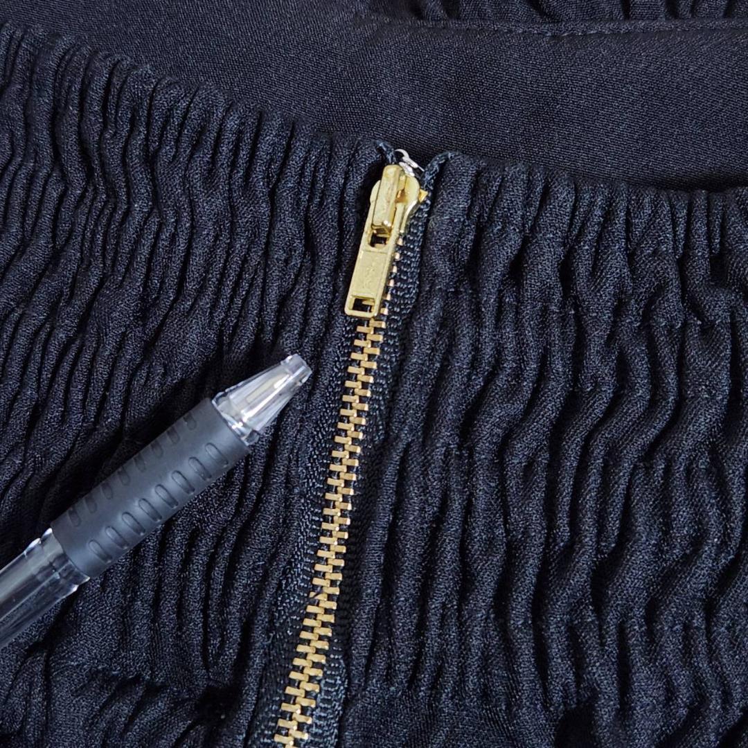 LIZLISA レースアップコルセットライクスカパン ブラック フリーサイズ