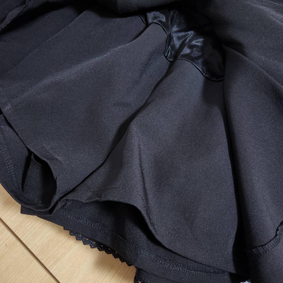 LIZLISA レースアップコルセットライクスカパン ブラック フリーサイズ