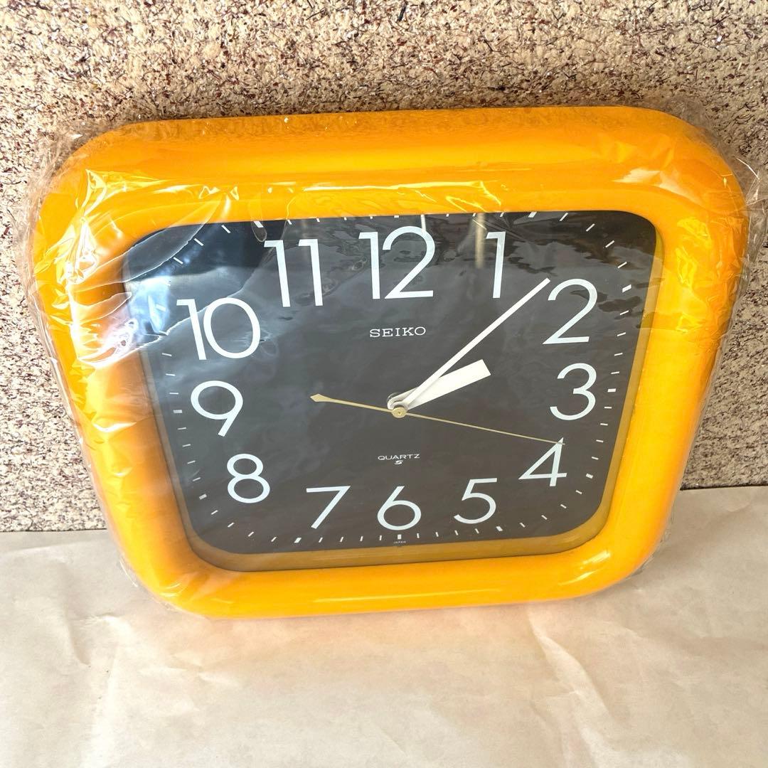 昭和レトロ 動作品 セイコー SEIKO 掛時計 ポップ 80年代　当時物