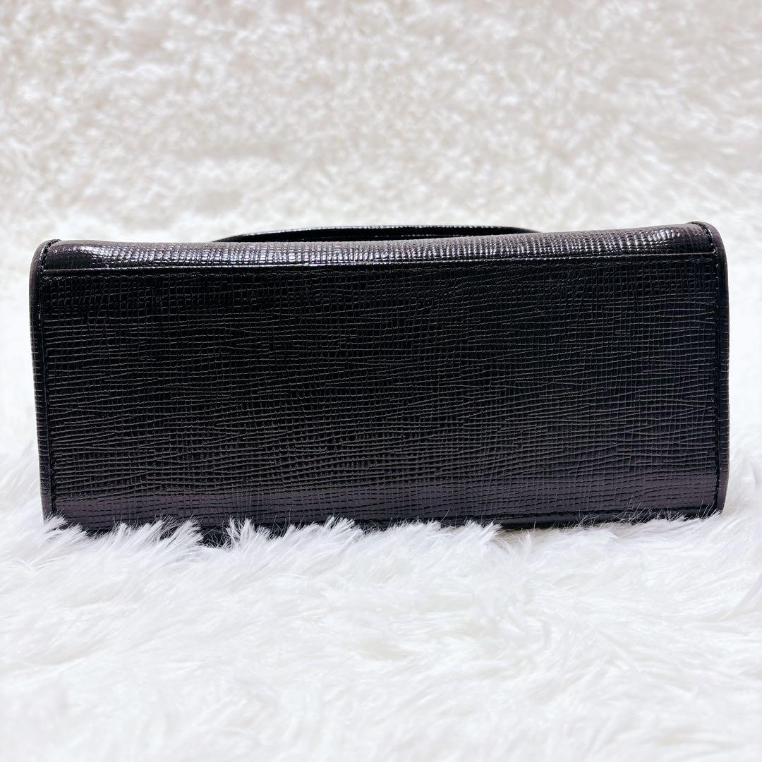 courrges クレージュ 2wayハンドバッグショルダー ブラックフォーマル