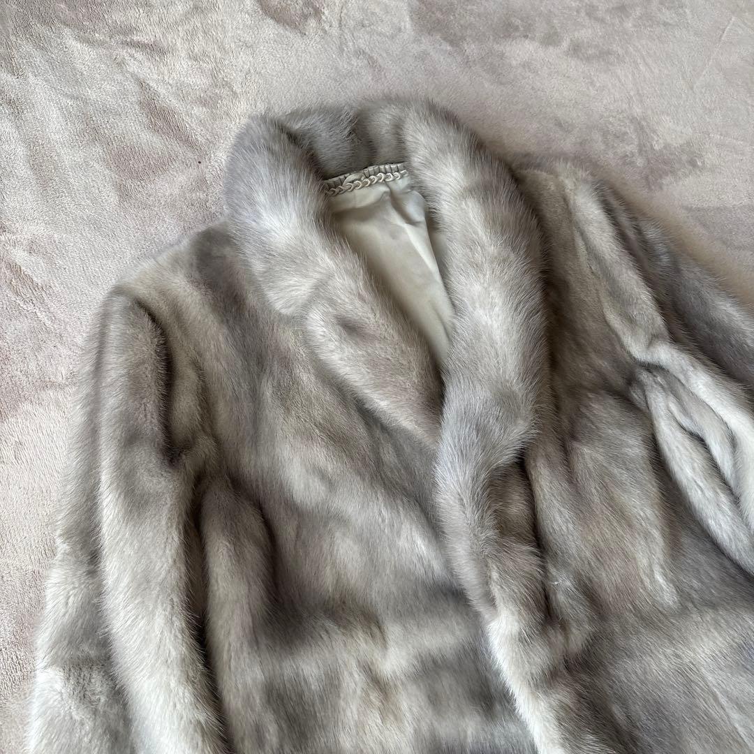 サファイヤミンクファーコート リアルファー 11号