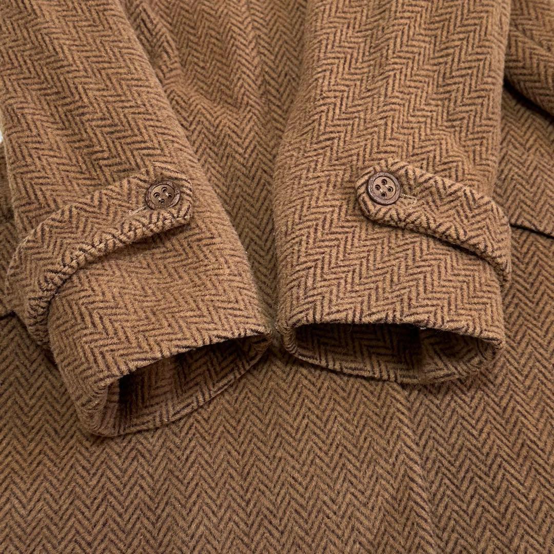 フェンディ　ロングコート　フォックスファー　アルパカ　モヘヤ　ヘリンボーン 42