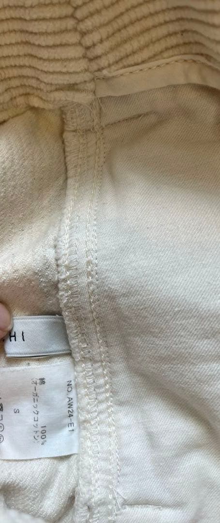 ARCH アーキ2024AWテーパードコーデュロイパンツ