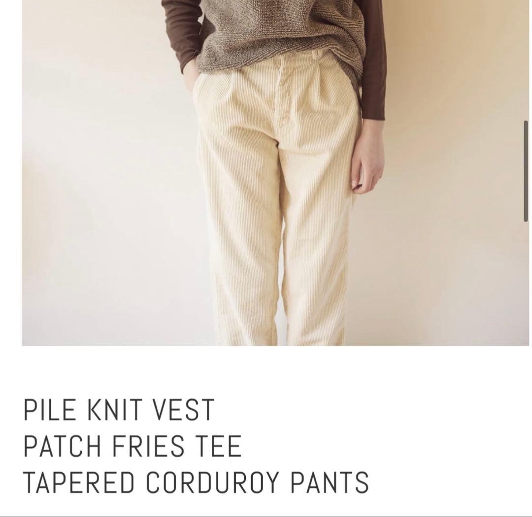 ARCH アーキ2024AWテーパードコーデュロイパンツ