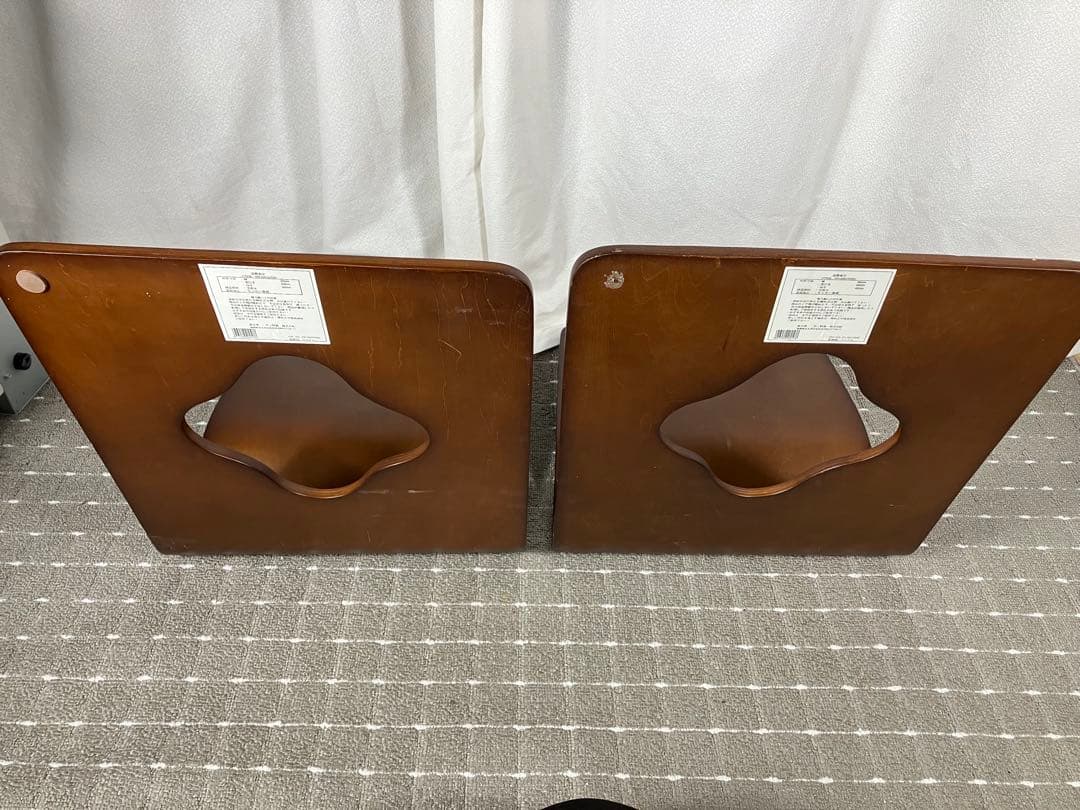 不二貿易　木製 座椅子 4脚セット 天然木 曲木 和モダン