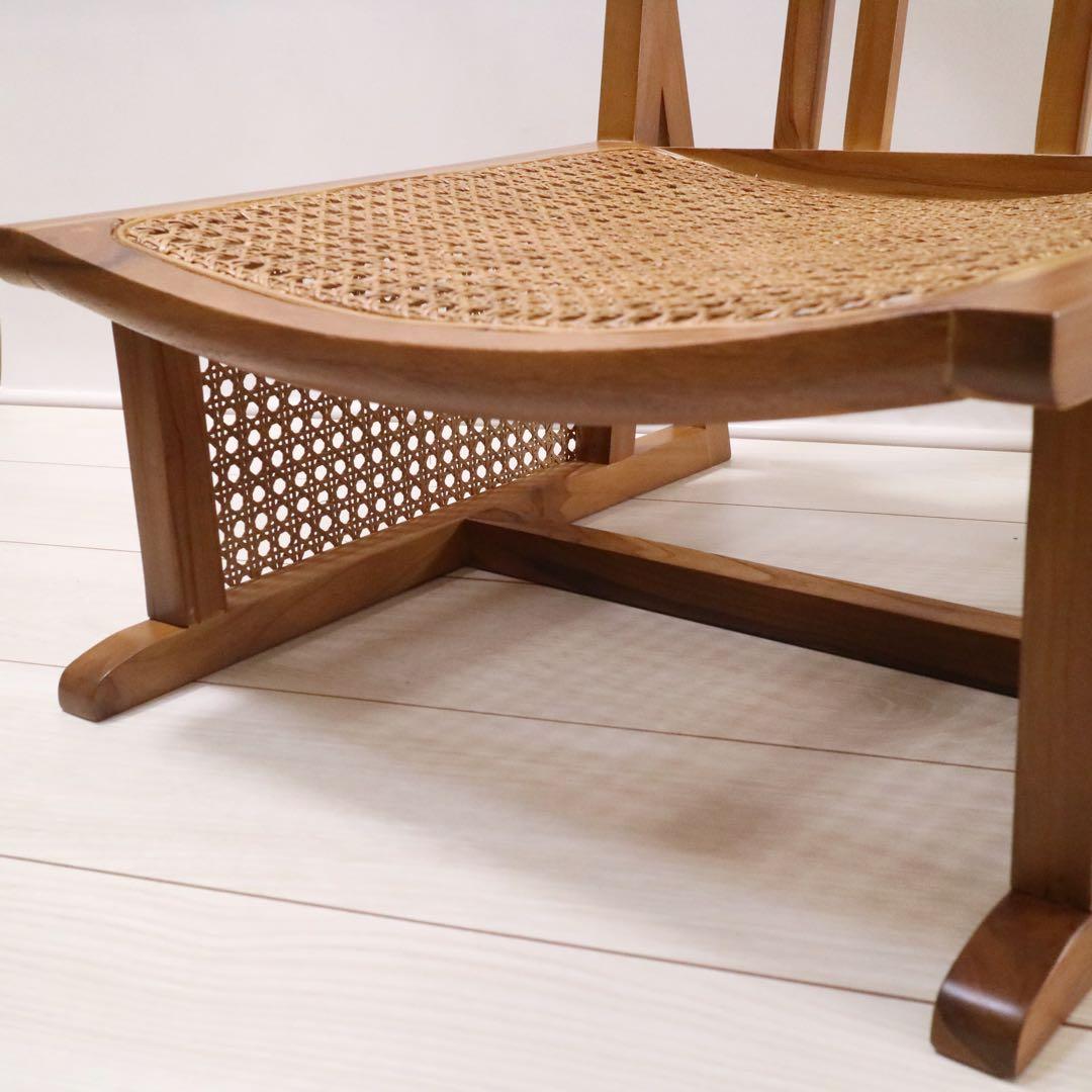 AZUMAYA BELOR 座椅子 ラタン フロアチェア 籐 北欧 モダン 1脚