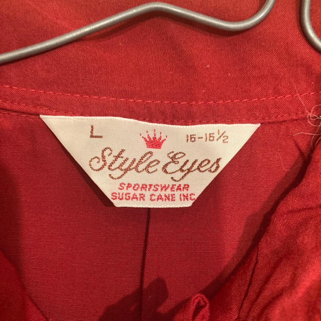 Style eyesボーリングシャツ　Gavette 半袖シャツ 赤