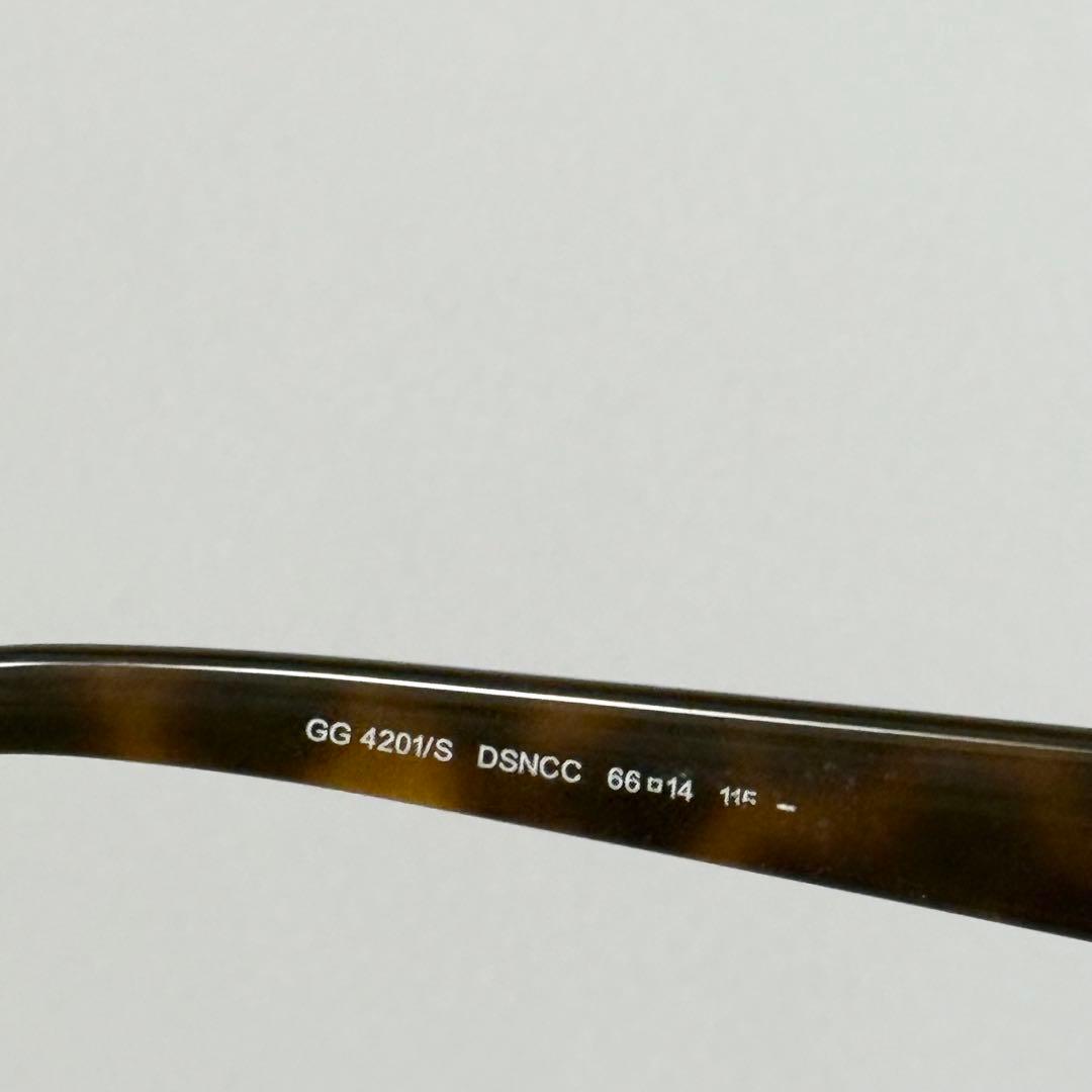 GUCCI ハート gg ラインストーン リムレス サングラス gg4201