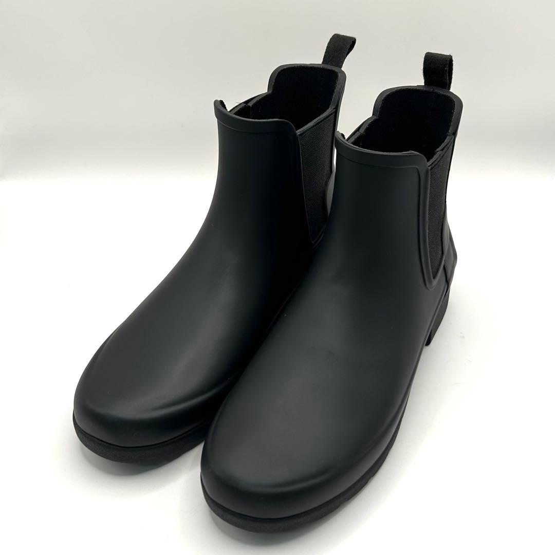 新品未使用品✨ HUNTER 【22㎝】 レインブーツ サイドゴア ショート 黒