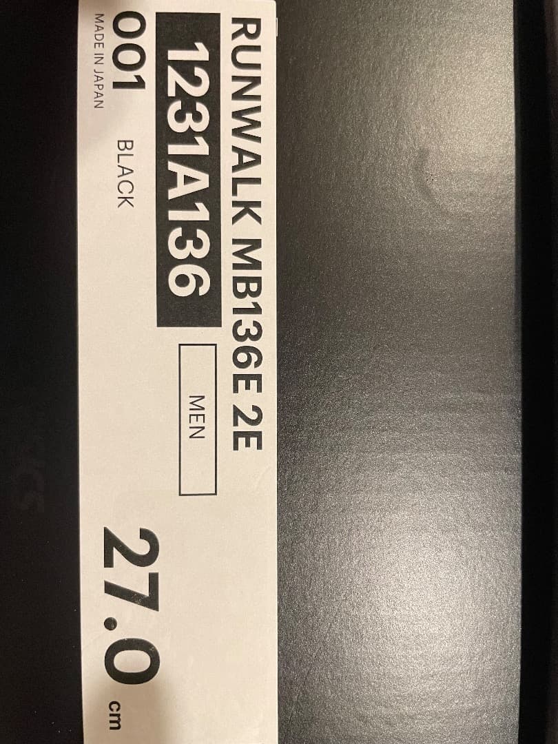 【新品未使用】アシックス　ランウォーク27cm