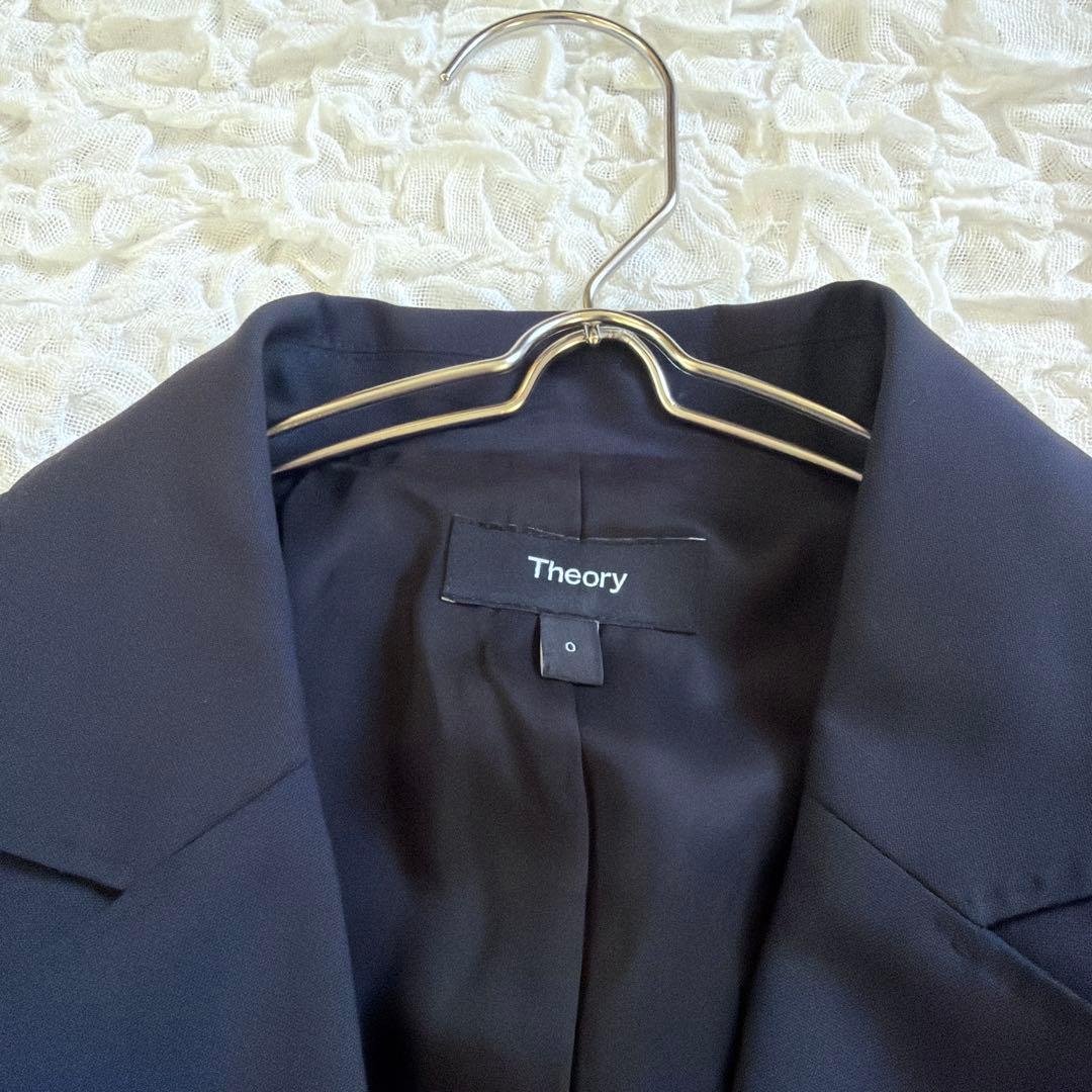 【セオリー】極美品✨ダブルブレストジャケット ストレッチ メリノウール
