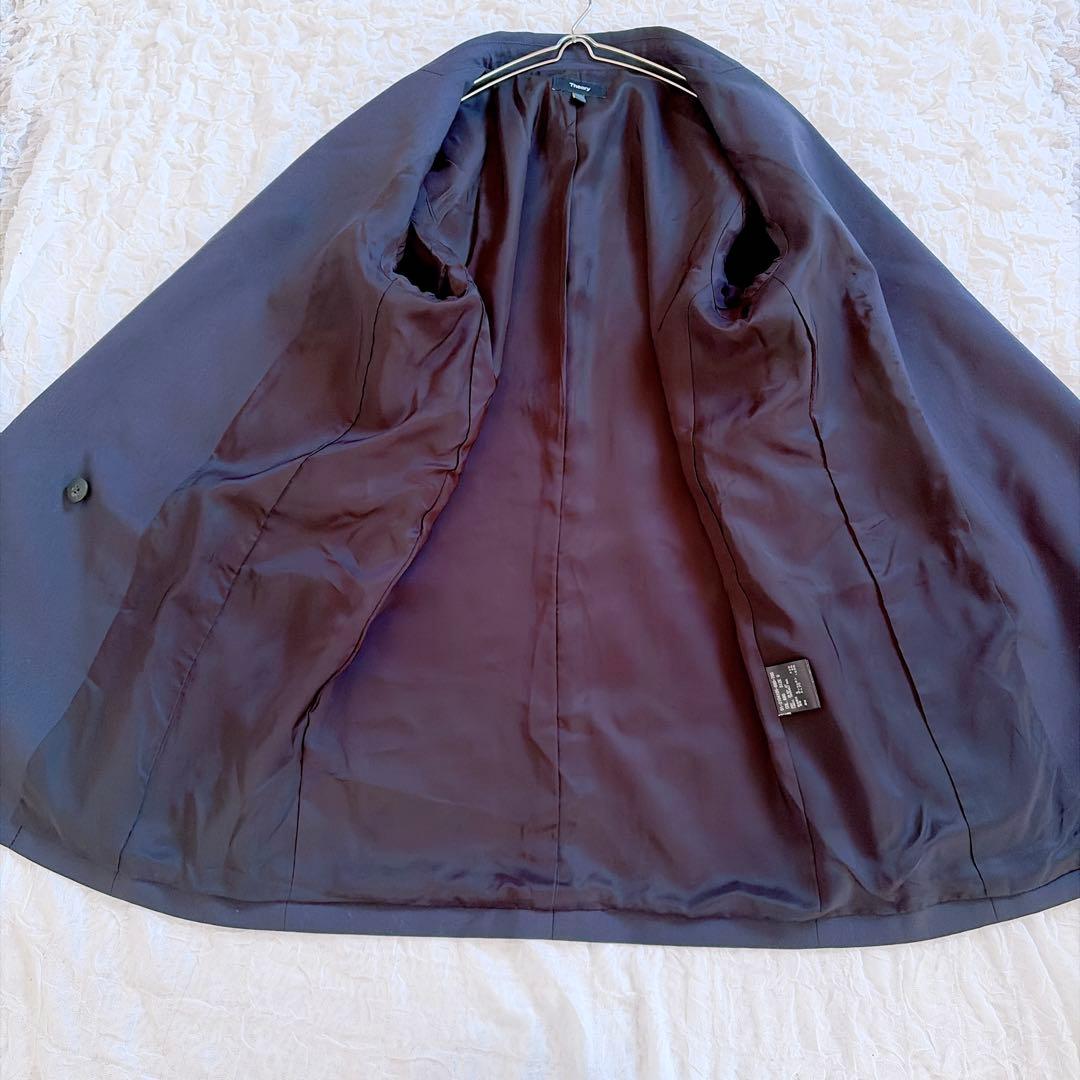 【セオリー】極美品✨ダブルブレストジャケット ストレッチ メリノウール