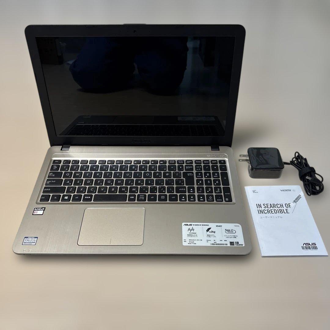 ASUS X540Y ノートPC 15.6インチ